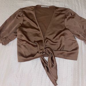 Abercrombie Tie Silk Top